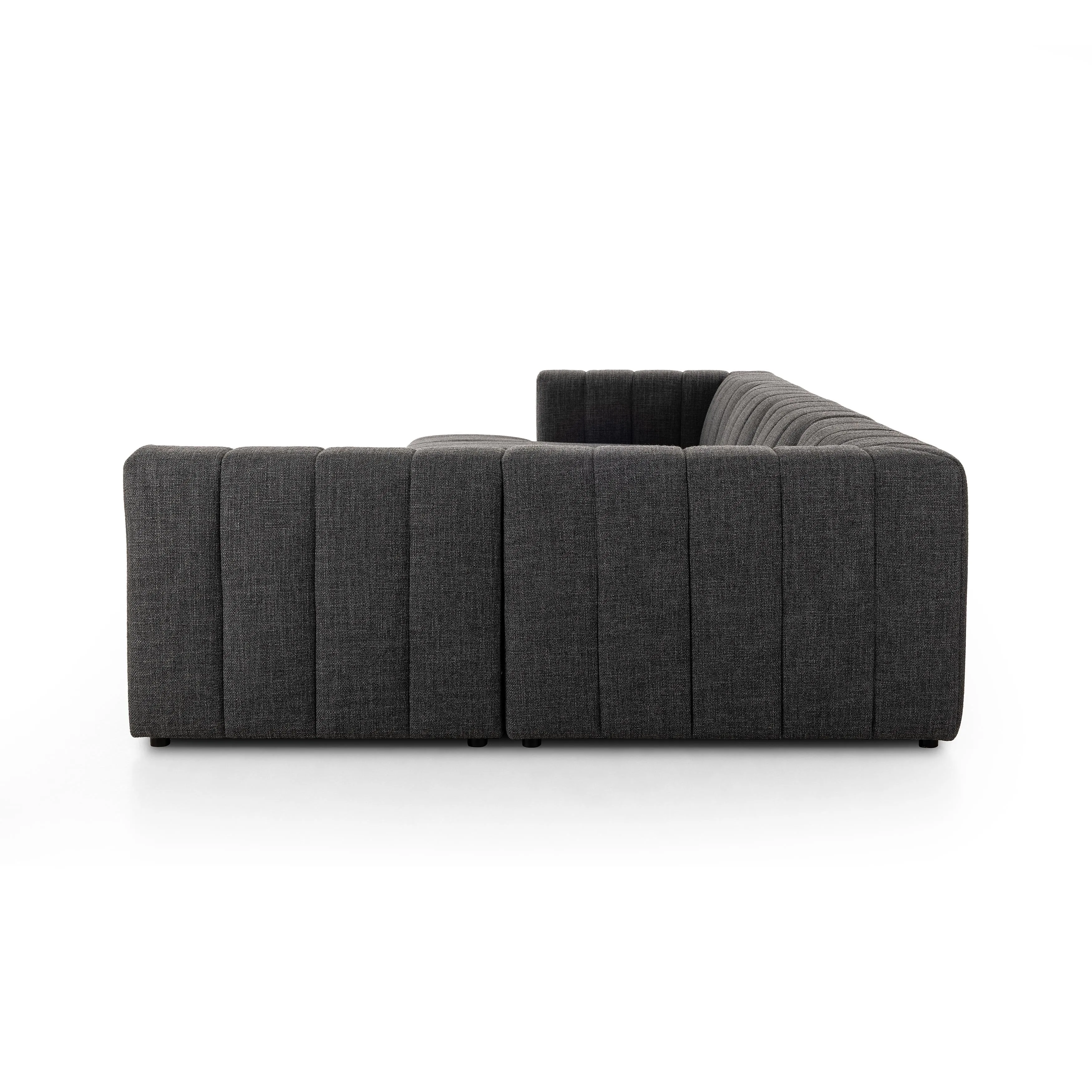 Langham Channeled 5pc Laf Chaise Sectional