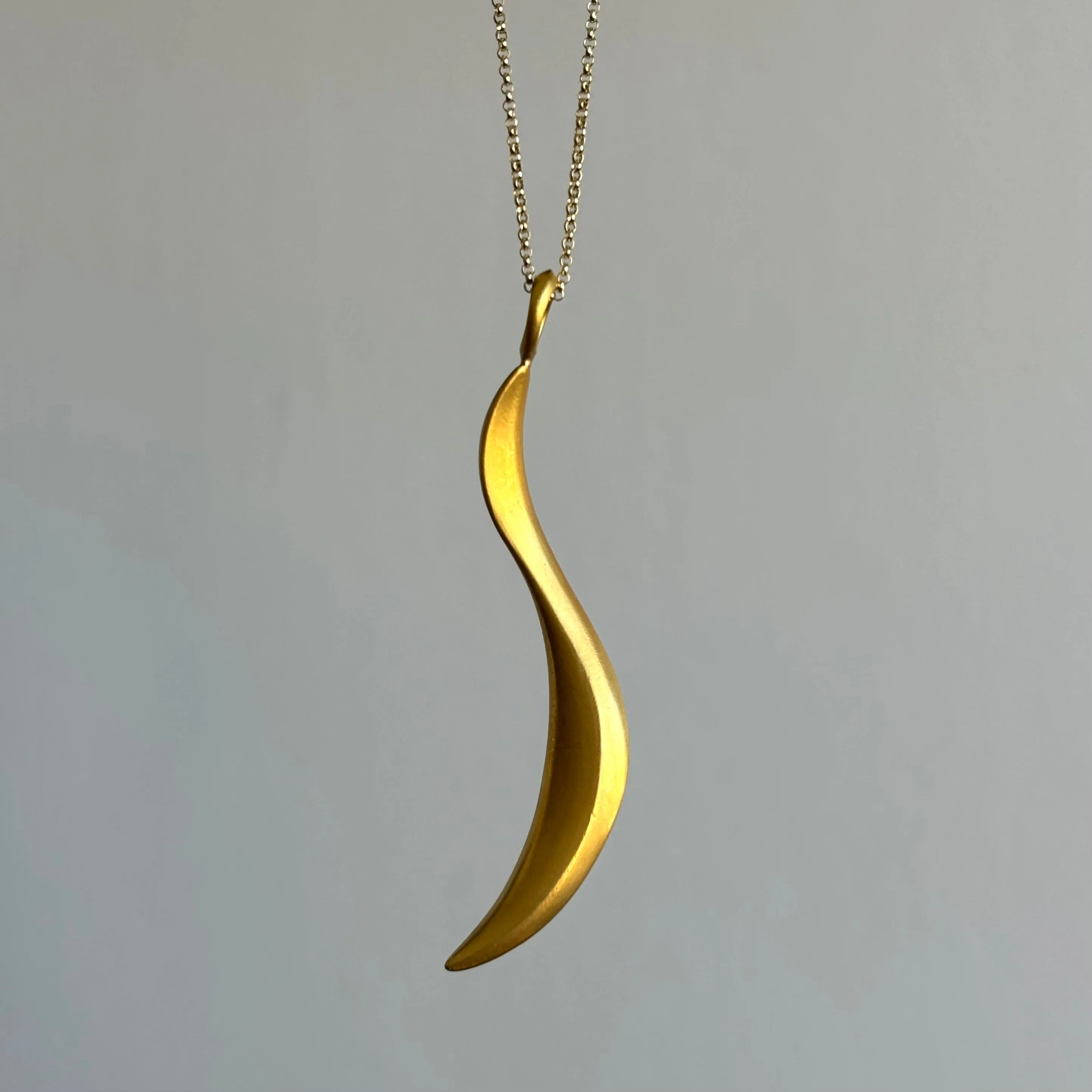 Large Gold Sculptural Pendant III
