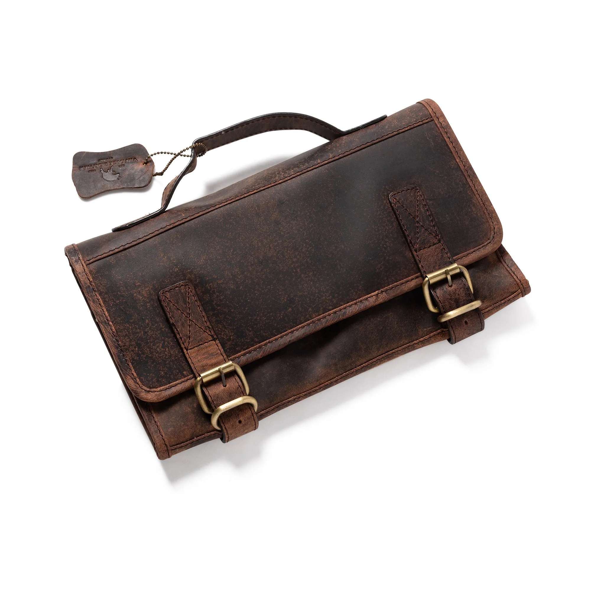 Leather Hanging Toiletry Bag Rio