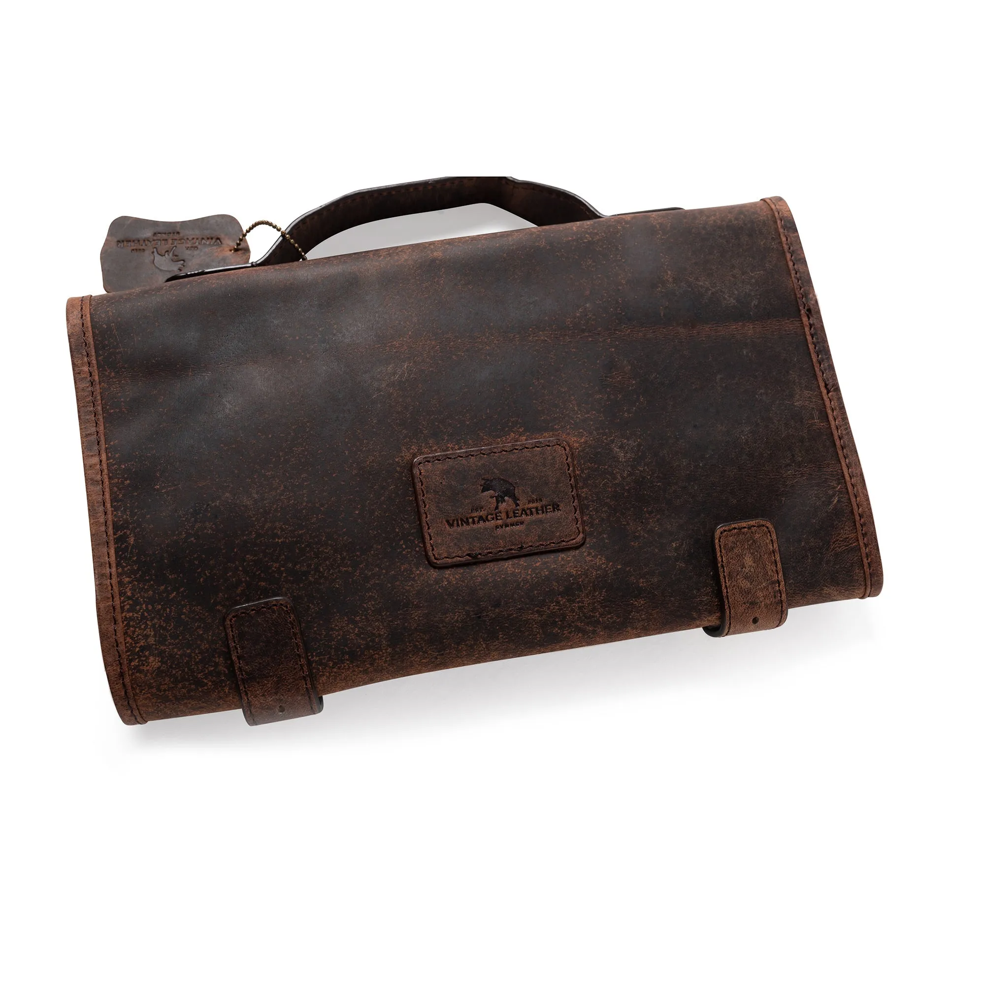 Leather Hanging Toiletry Bag Rio