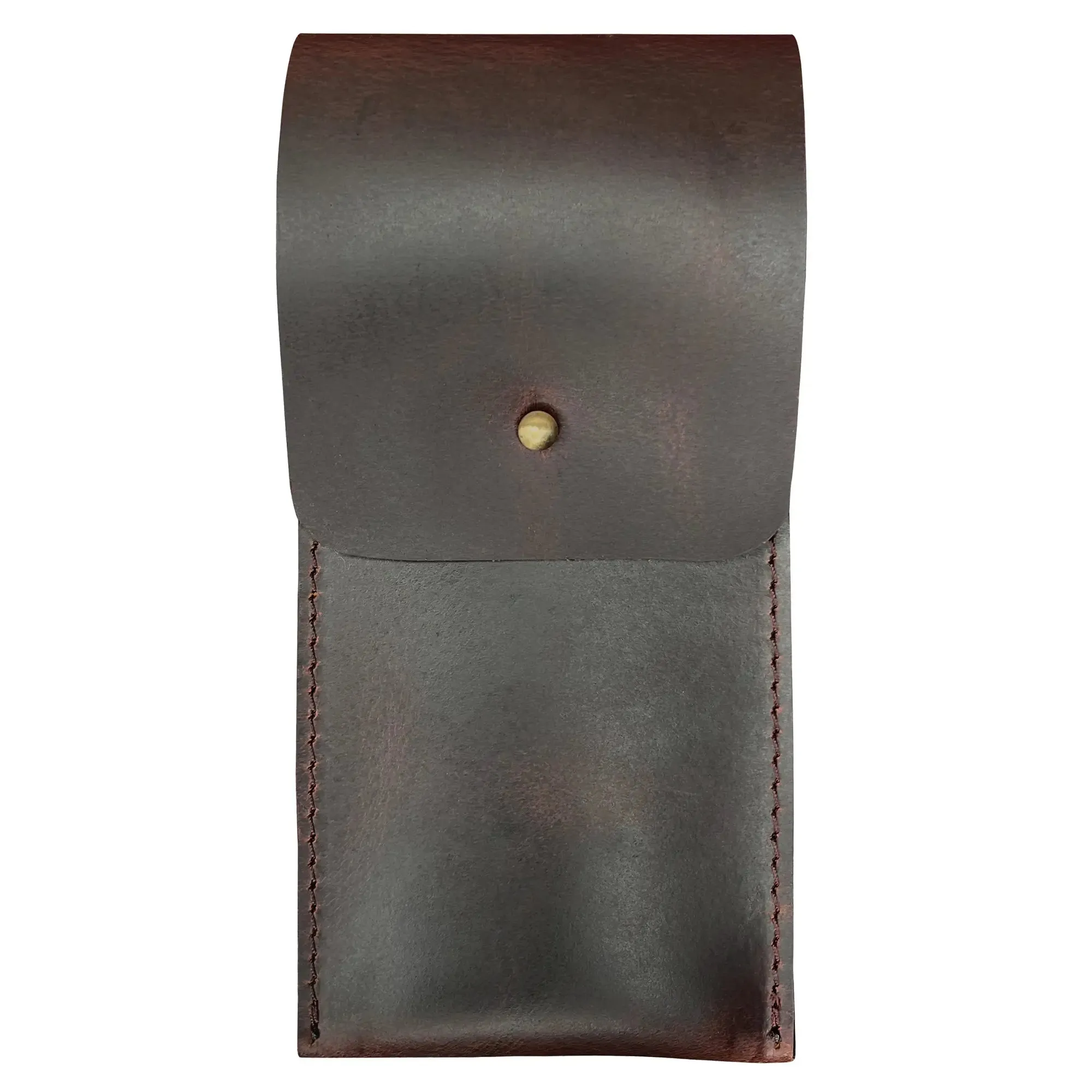 Leather Pen Case - Handmade Pen Protective Sleeve Cover (Walnut Brown)