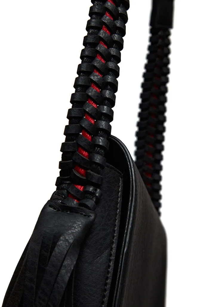 Louche Clay Saddle Bag With Tassel Detail
