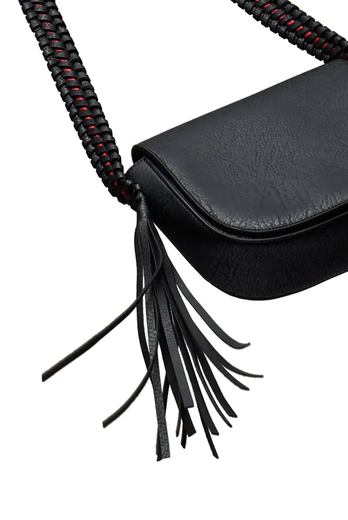 Louche Clay Saddle Bag With Tassel Detail