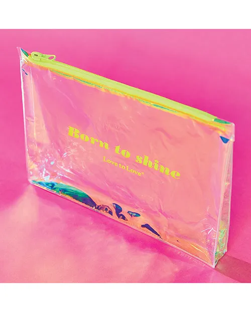 'love To Love Born To Shine Pouch - Acid Yellow