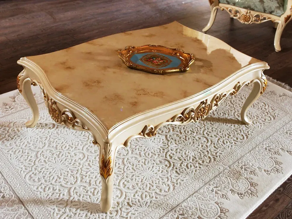 Luxury European Style Living Room Carving Sofa Set