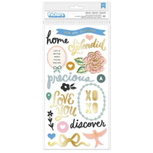 Maggie Holmes Parasol - Thickers Stickers 69 pack - Splendid Phrase/Puffy*