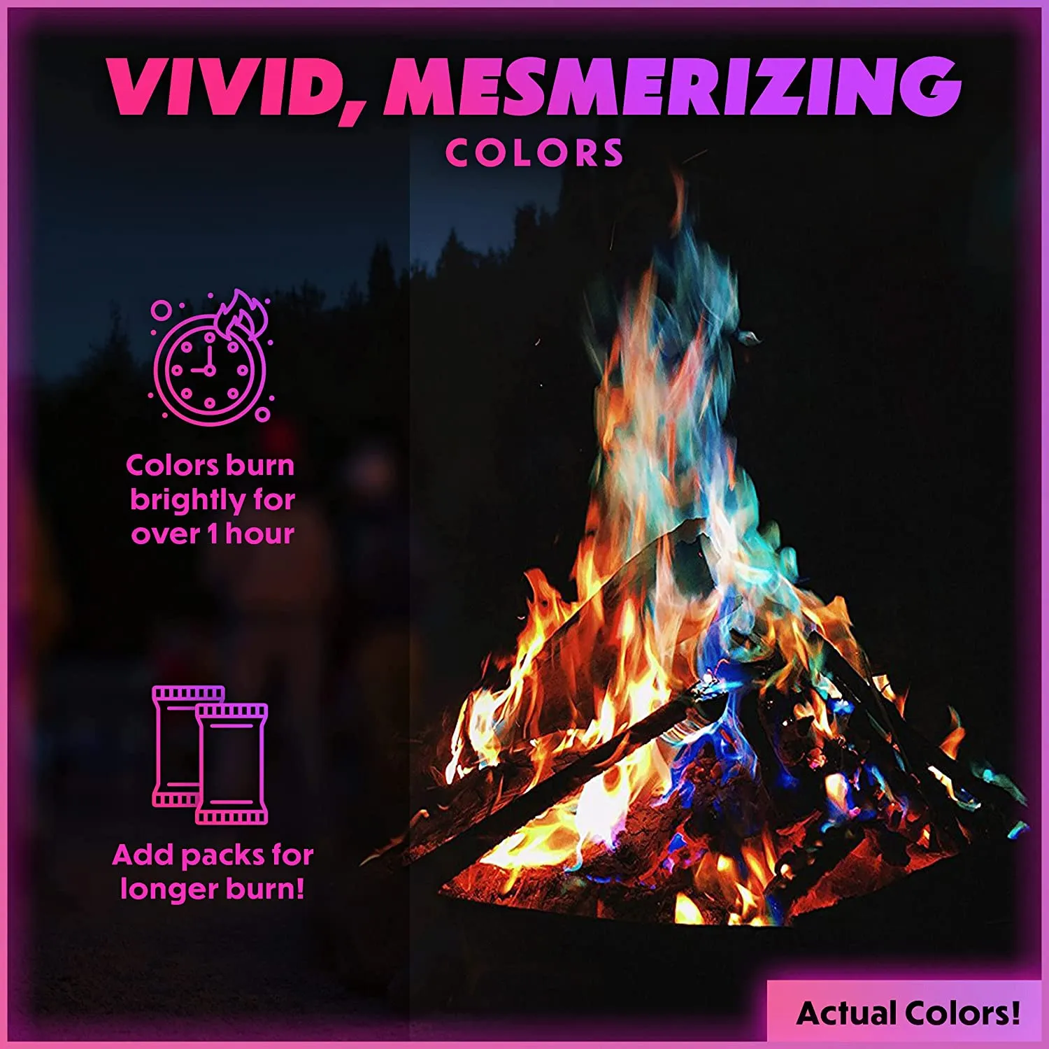 Magical Flames Fire Colour Changing