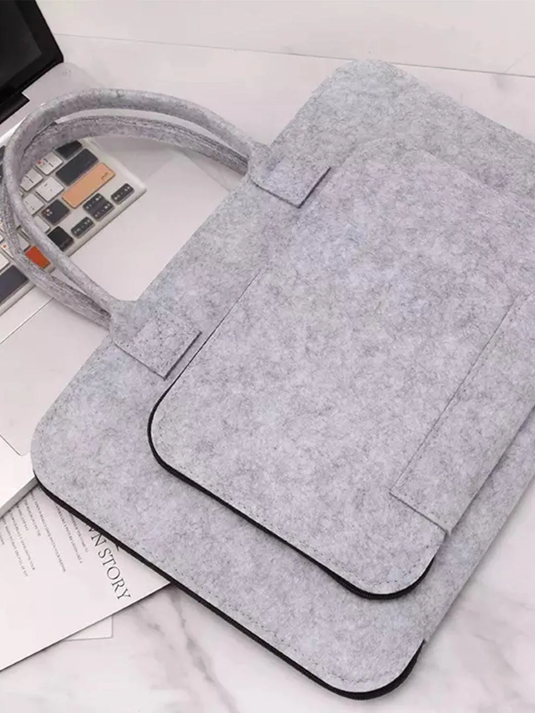 Market99 Felt Laptop Handbag