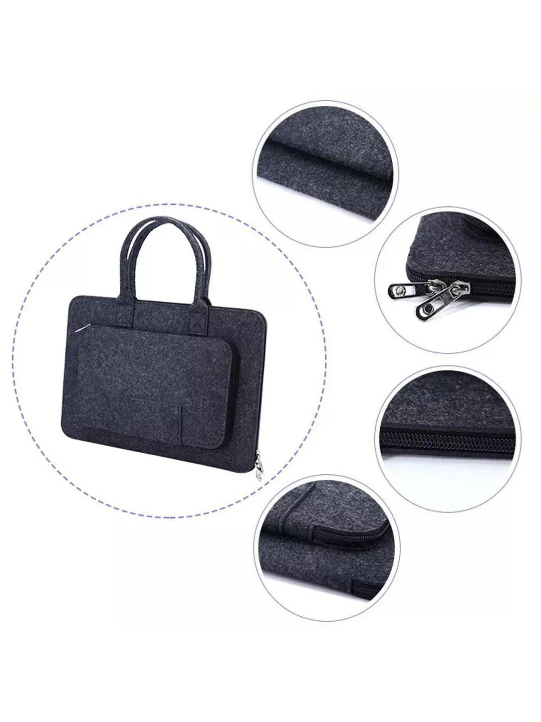 Market99 Felt Laptop Handbag