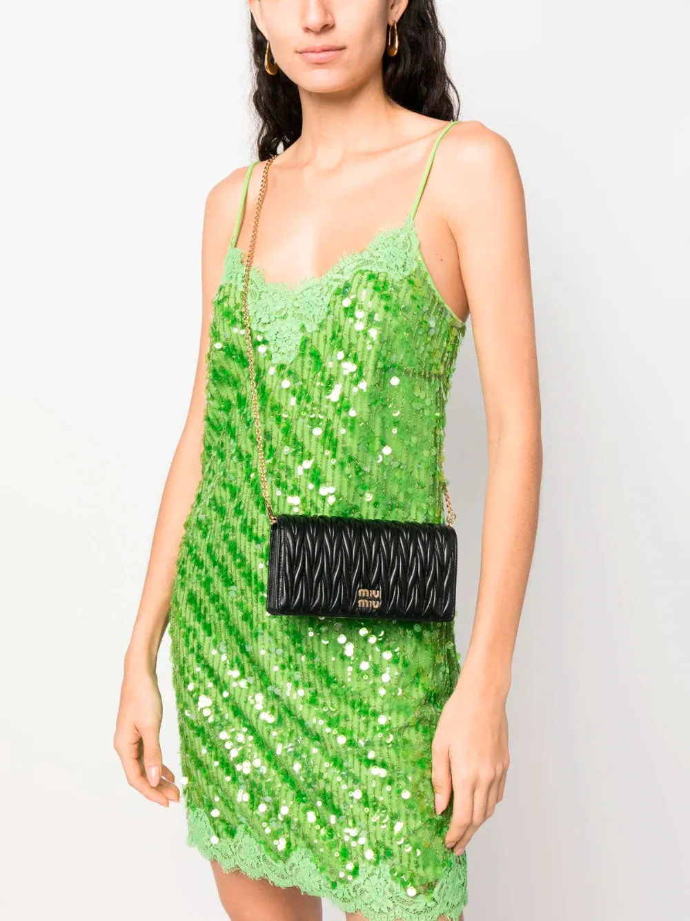 Matelassé crossbody bag