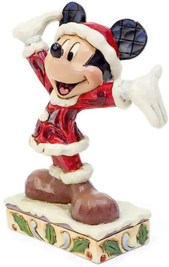 Mickey Christmas - Disney Traditions Tis a Splendid Season Statue by Jim Shore
