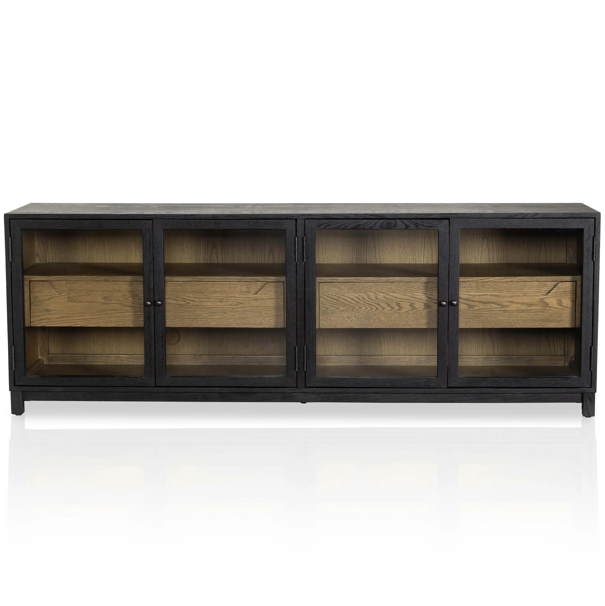 Millie Media Console, Drifted Matte Black