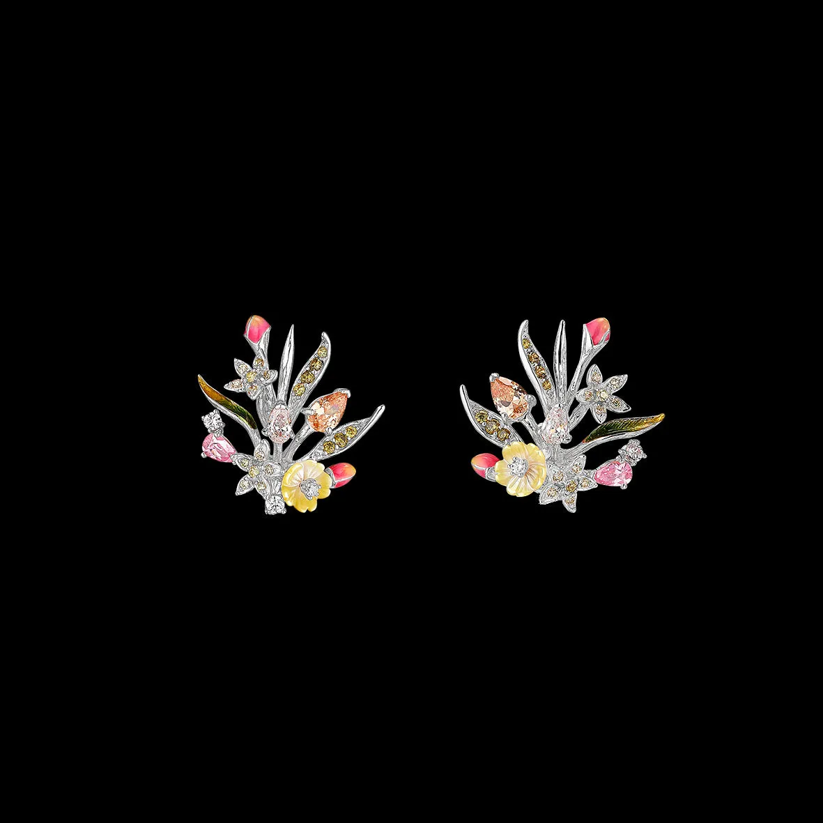 Mini Pink Posie Earrings