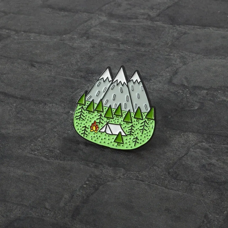 Mountain View Enamel Pin