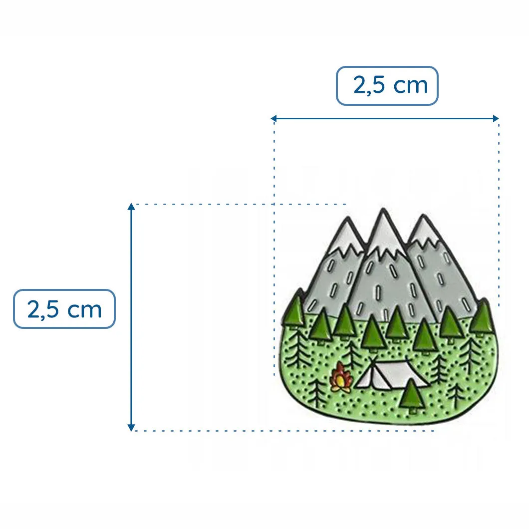 Mountain View Enamel Pin
