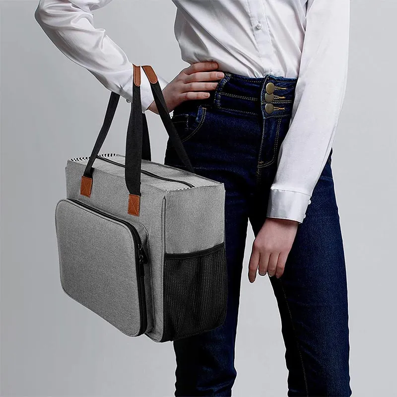 Multi-Pocket Lightweight Embroidery Kits Storage Bag Handbag