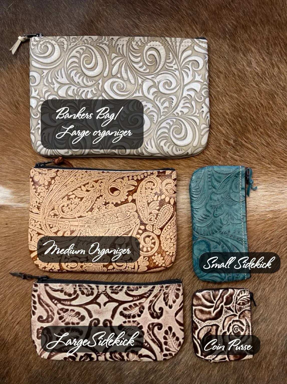 Mystery Large Purse Organizer Embossed