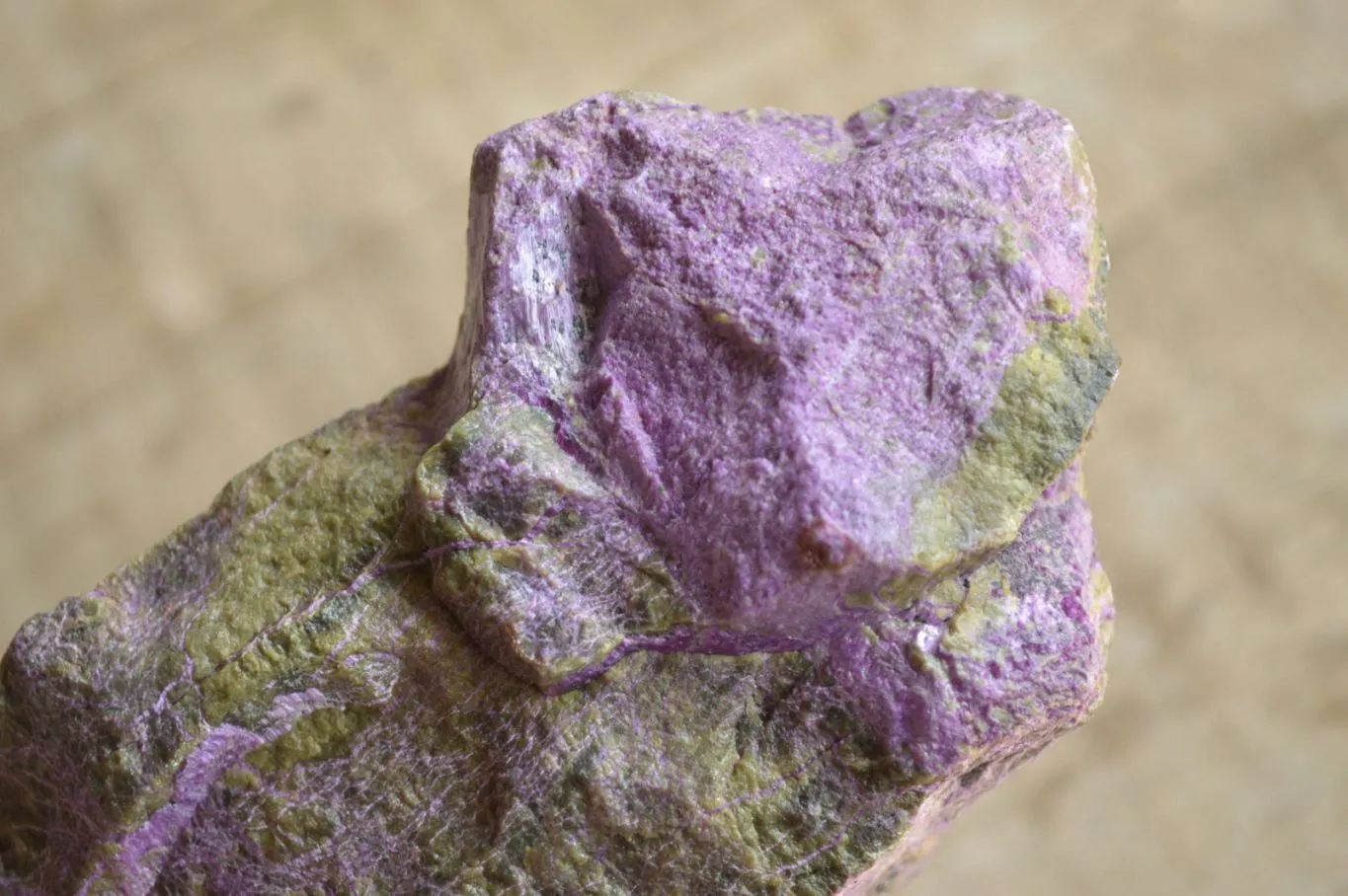 Natural Stichtite With Green Serpentine Specimens x 4 From Barberton, South Africa