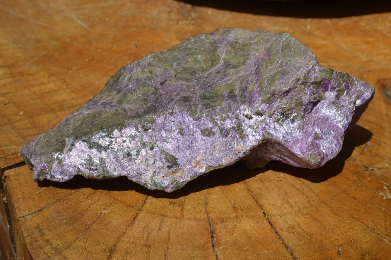 Natural Stichtite With Green Serpentine Specimens x 4 From Barberton, South Africa