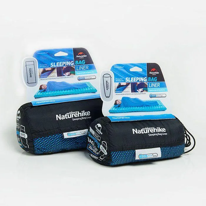 naturehike coolmax sleeping bag liner envelope style-blue