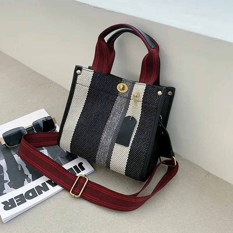 New Canvas Shoulder Bags for Women 2023 Big Capacity Ladies Bag Female 2 Sizes  Purses and Handbag Large Shopping Bag.