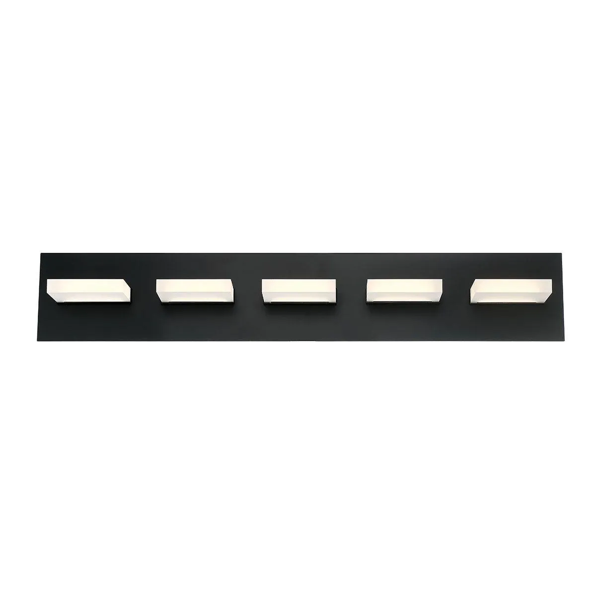 Olson 30 in. 5 Lights LED Wall Light Black finish