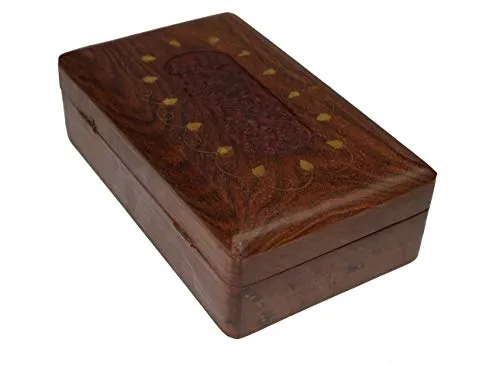 OM SHRI OM Handmade Decorative Jewelry Box Trinket Organizer Table from India