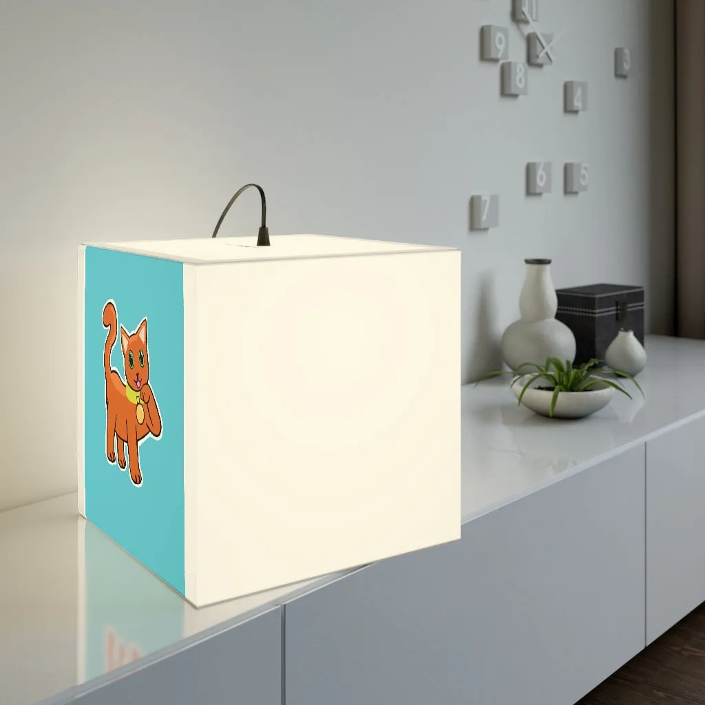 Orange Kitty Personalized Lamp