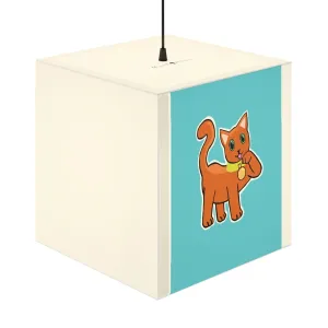 Orange Kitty Personalized Lamp