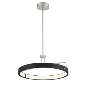 Pemberton 26 in. LED Pendant Light Satin Nickel finish