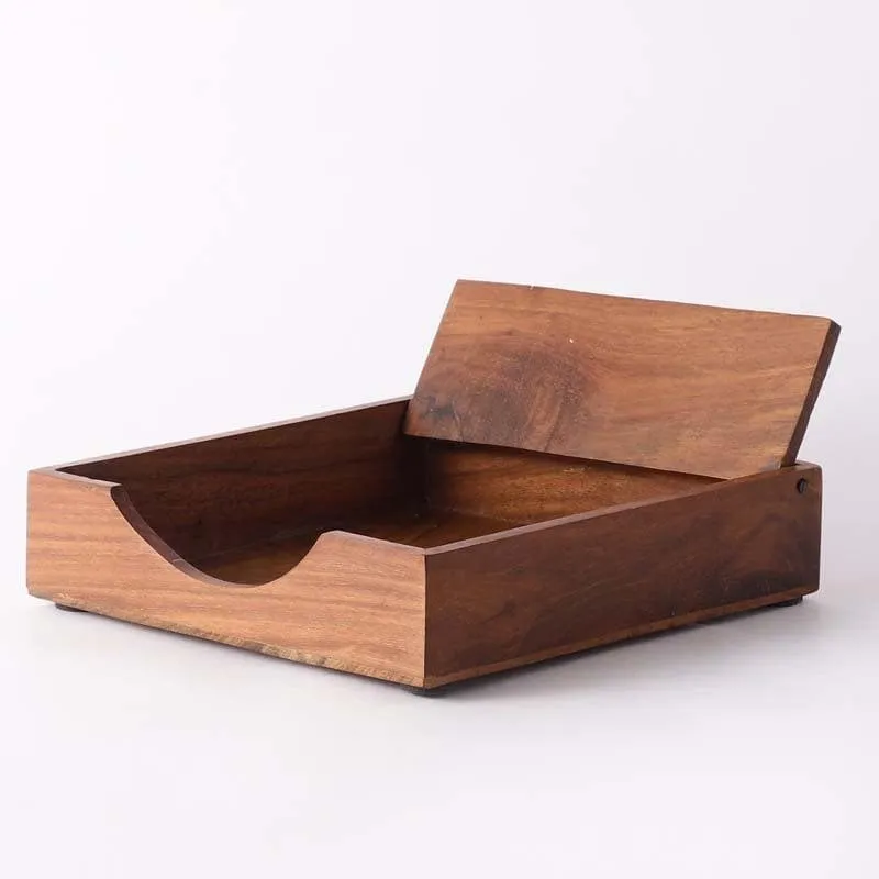 Perennial Carved Tissue Holder
