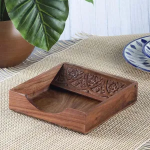Perennial Carved Tissue Holder