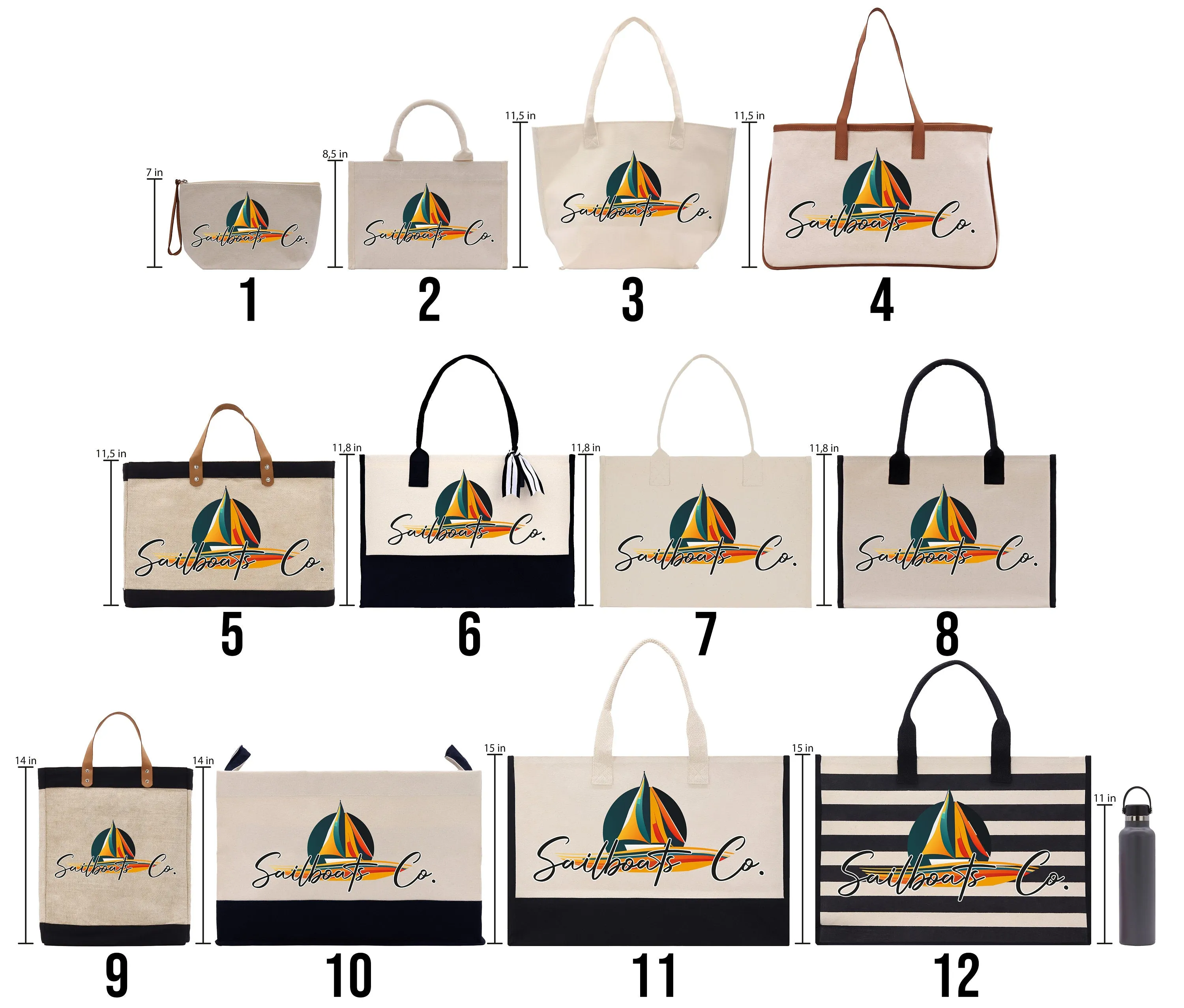 Personalized Tiny Tote Bag with Mrs Name Custom Birthday Gift Bag for 18th 21st 30th 40th 50th (PTTB1001)