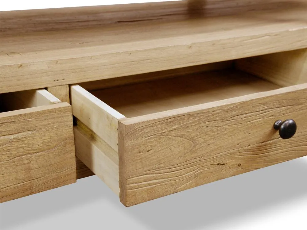Phoenix Reclaimed Lowline 1.8m Wooden TV Entertainment Unit