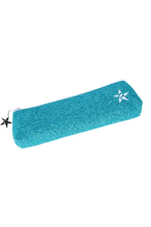 Pixie Dust Rebel Pencil/Brush Bag with White Zipper
