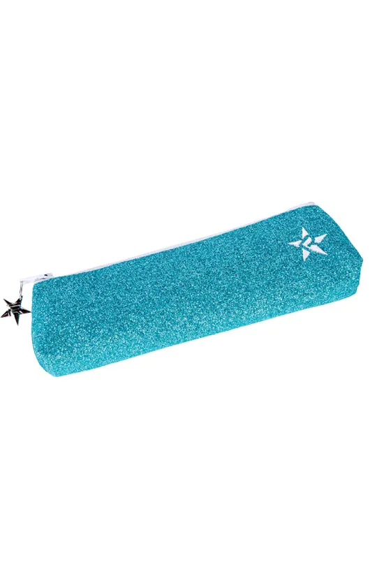 Pixie Dust Rebel Pencil/Brush Bag with White Zipper