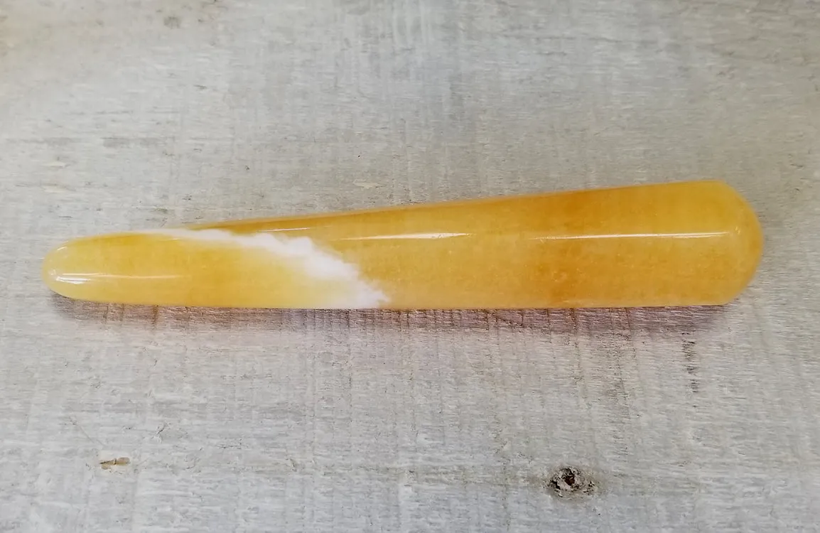 Polished Gemstones - Orange Calcite Wand 1
