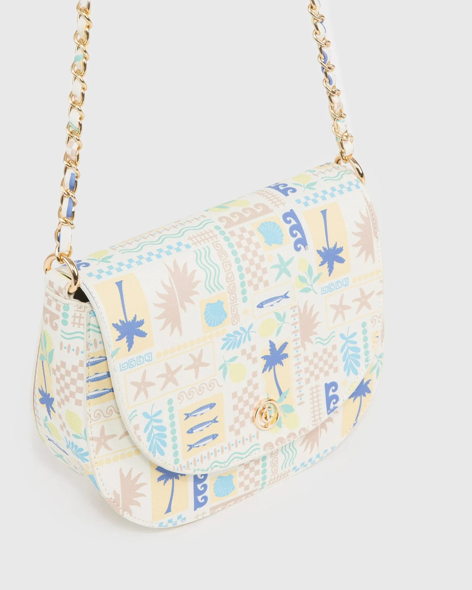 Print Sadie Saddle Bag