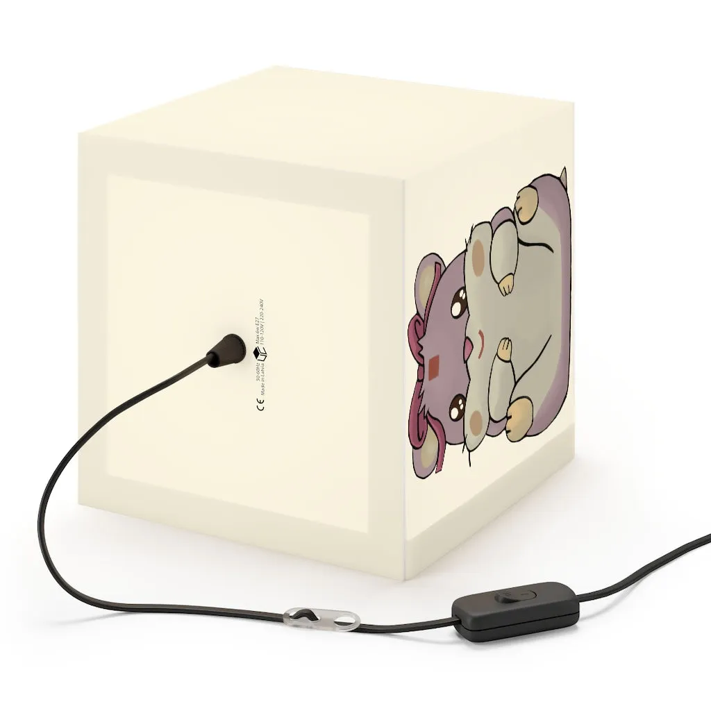 Purple Hamster Light Cube Lamp