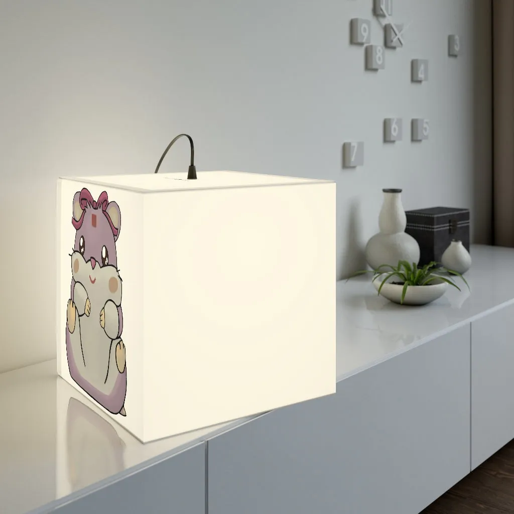 Purple Hamster Light Cube Lamp