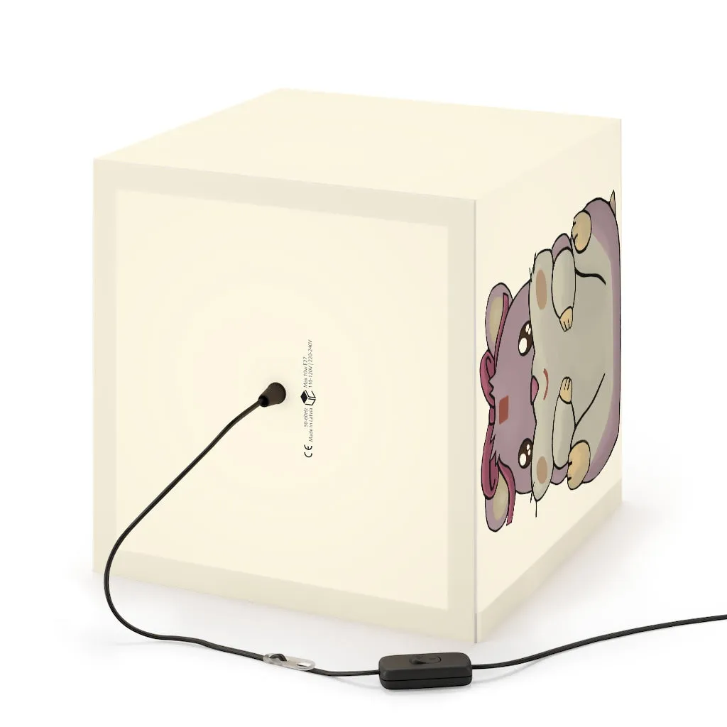Purple Hamster Light Cube Lamp