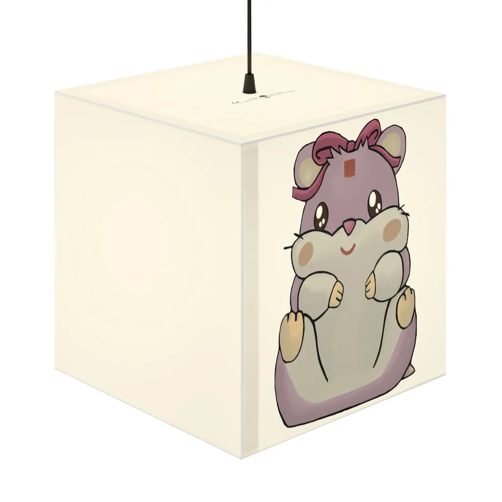 Purple Hamster Light Cube Lamp