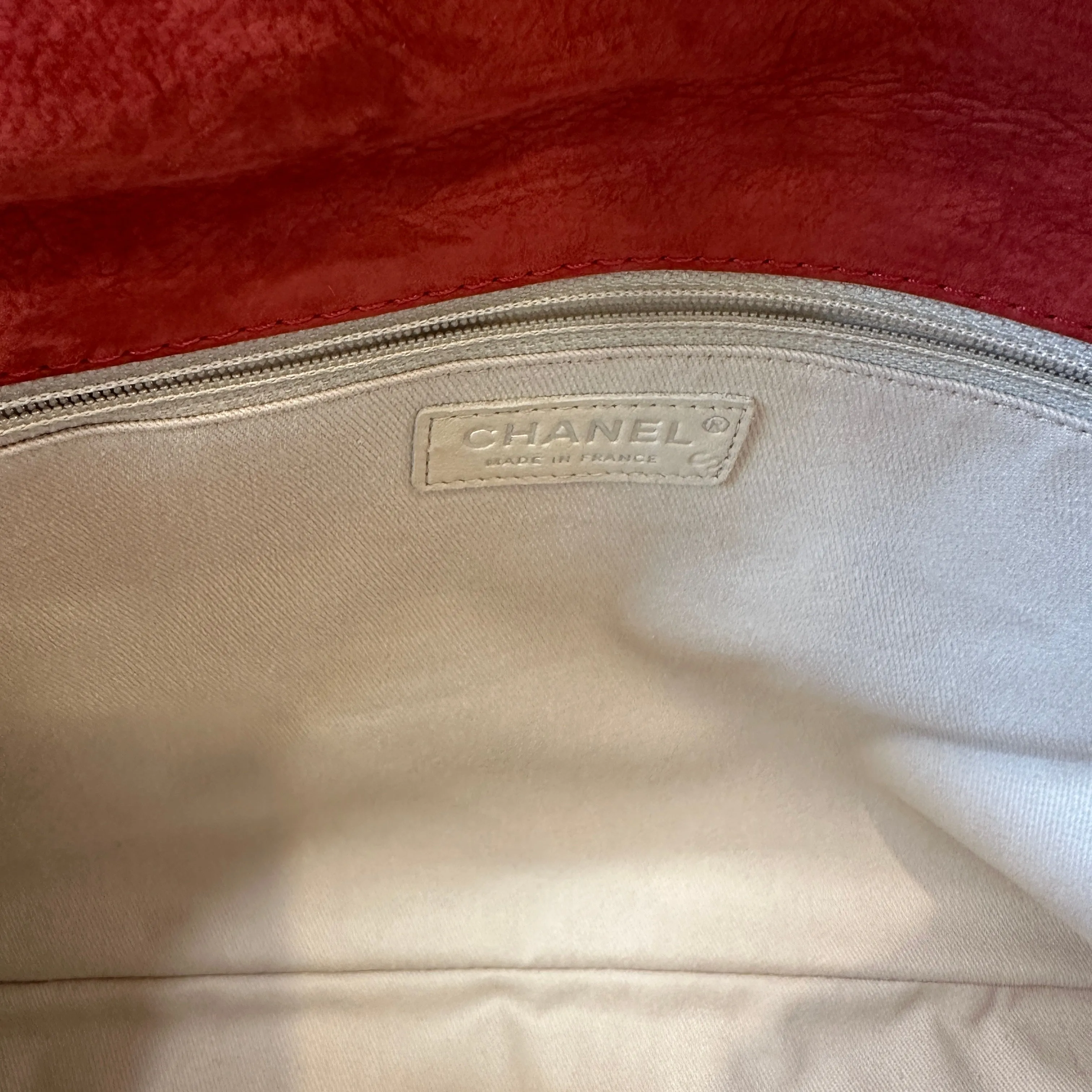 Red Nubuck Maxi Bag