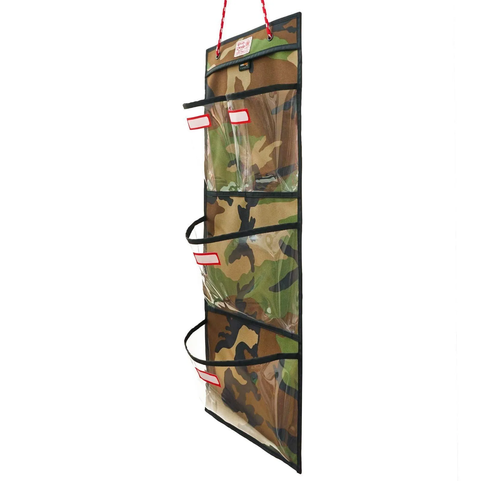 Rough Enough Door Hanging Organizer School Locker Organizer Wall Mount Closet Locker Cabinet Storage Bag Holder with Durable Adjustable String 4 Pockets for Accessories Document Magazine Book Office