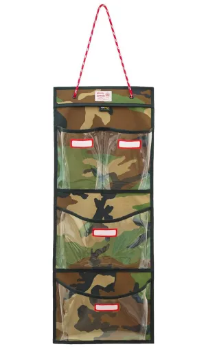 Rough Enough Door Hanging Organizer School Locker Organizer Wall Mount Closet Locker Cabinet Storage Bag Holder with Durable Adjustable String 4 Pockets for Accessories Document Magazine Book Office