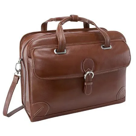 Siamod Carugetto Wheeled 17" Laptop Bag - Cognac