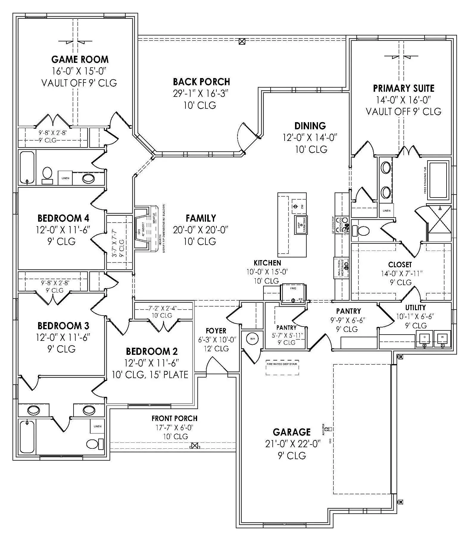 Single-Story Home with Game Room, Spacious Porch, and Split Bedrooms