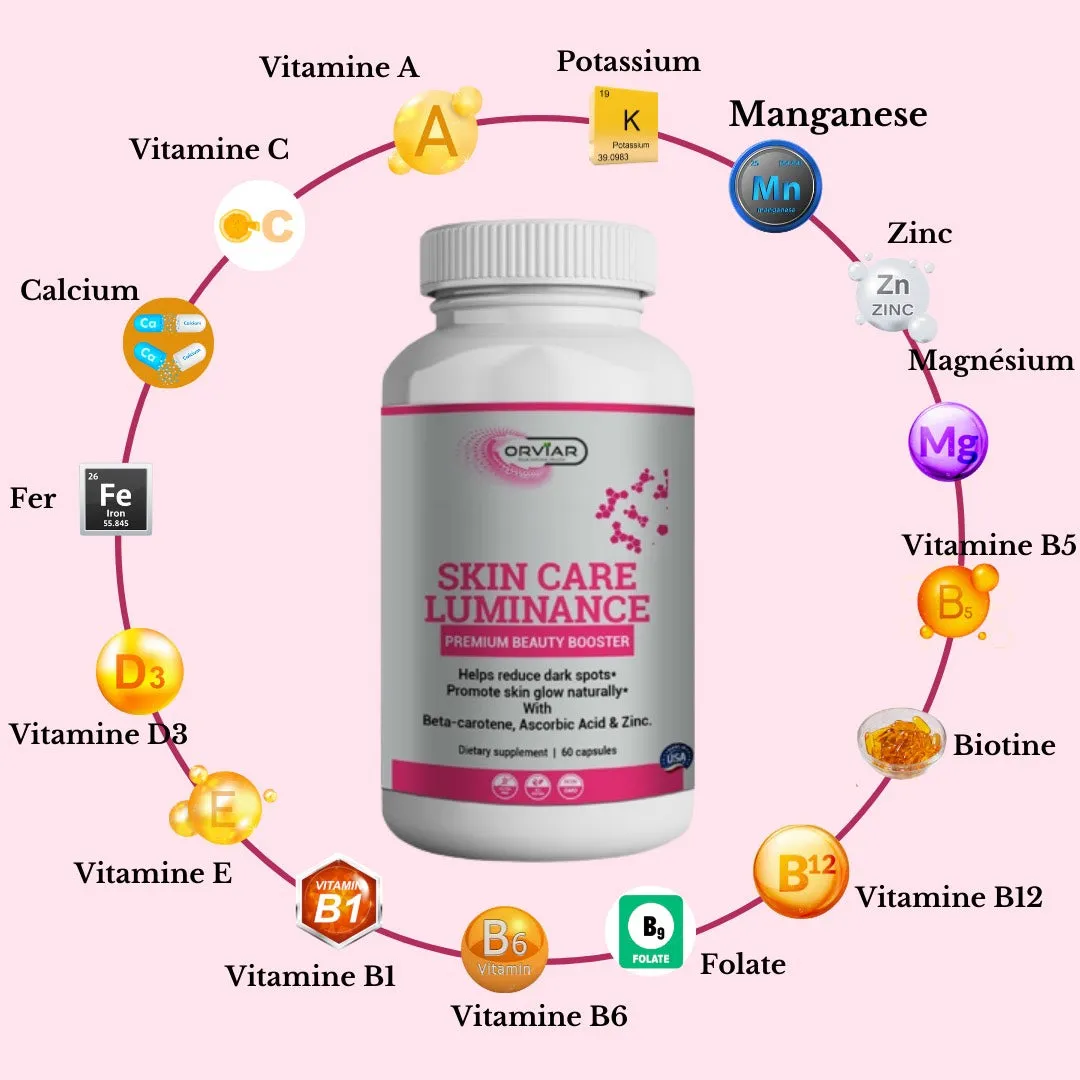 Skincare Luminance Solutions, Beta carotene, Ascorbic Acid Skin Brightener