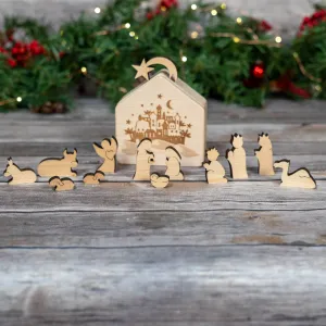 Small  Nativity Scene in Box