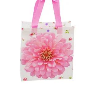 Small Pink Daisy Flower Printed PP Non-Woven Bag